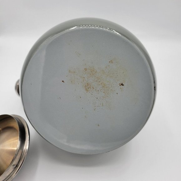 Chantal Classic Stovetop Tea Kettle Gray Ombre Illusion Whistling Pre-owned - Picture 7 of 12